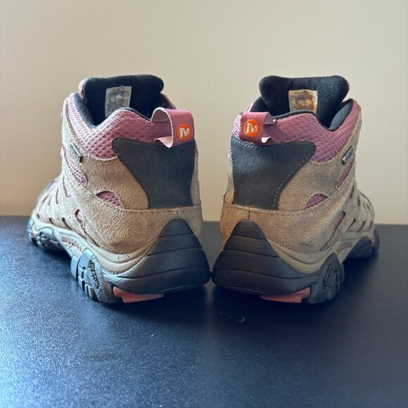 Merrell Moab 2 Mid Women's Size 10 Waterproof Hiking Boots Boulder Blush J24454 - Picture 4 of 8